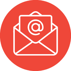 Red Email Icon Red Email Icon